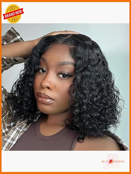 Wear and Go Glueless Bob Wig Human Hair Lace Front Wig Pre Cut Transparent Lace